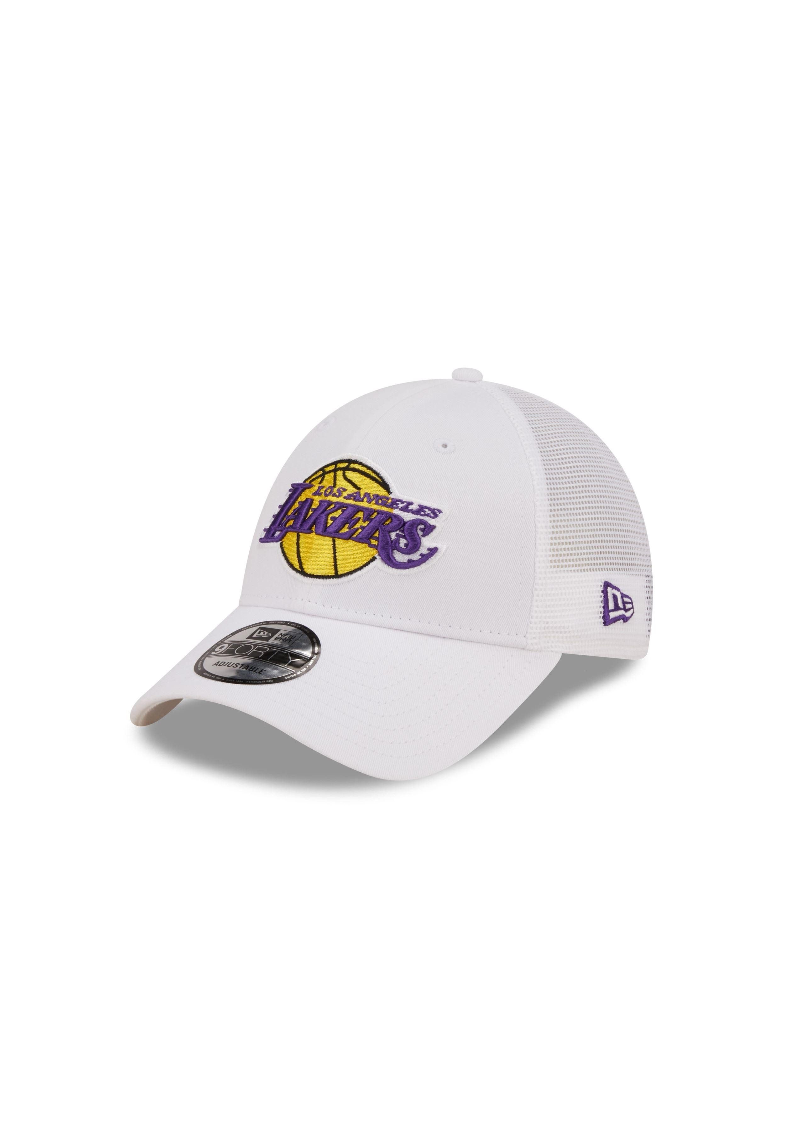 Baseball Cap Los Angeles Lakers NBA Home Field White 9Forty Trucker Strapback Cap N