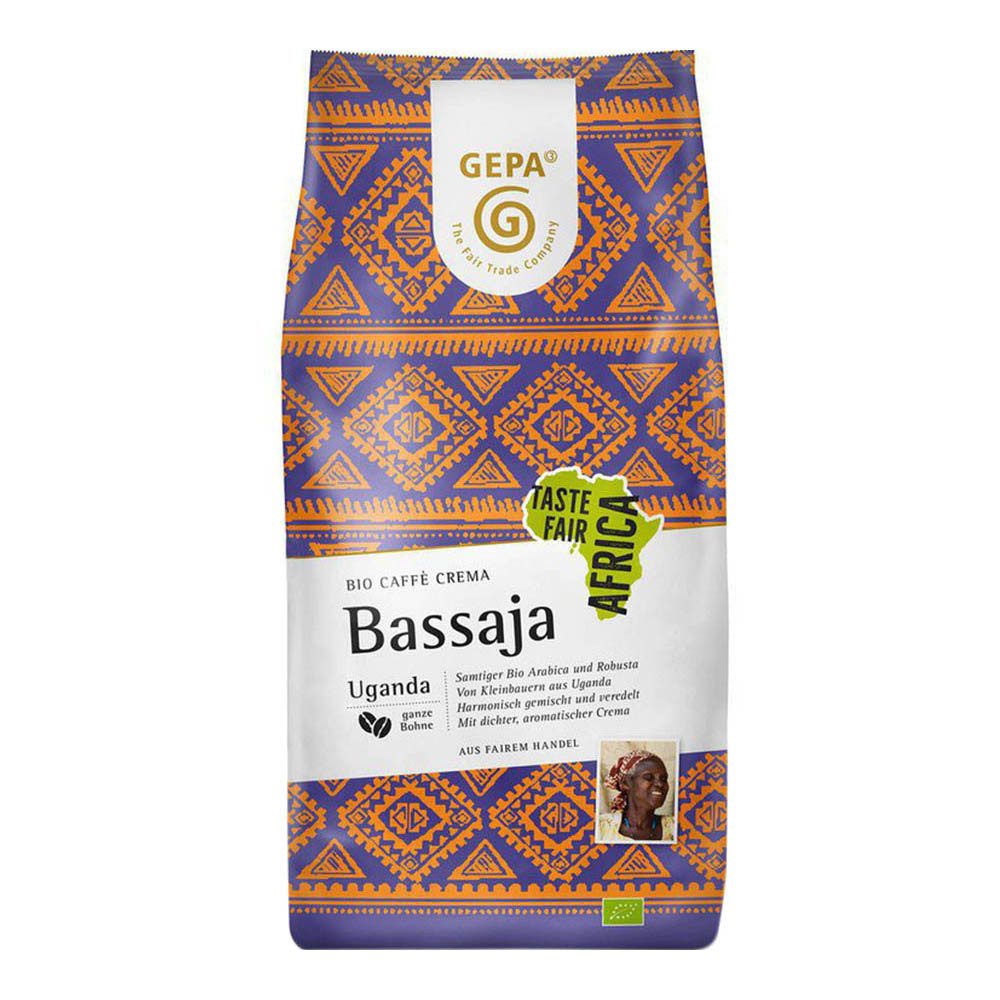 GEPA Kaffeeersatz Taste Fair Africa Bassaja - Caffè Crema ganze Bohne 1kg
