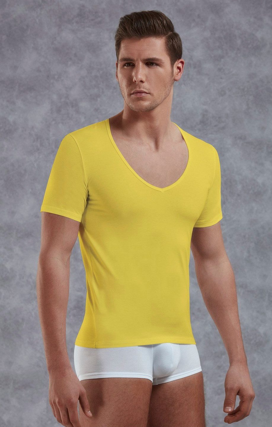 DOREANSE V-Shirt Herren Slim Fit T-Shirt günstig online kaufen