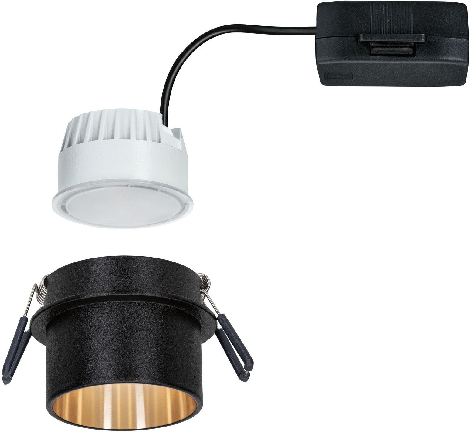 Paulmann LED Einbauleuchte Gil, LED mehrere Warmweiß, Helligkeitsstufen, wechselbar, 3-Stufen-dimmbar LED-Modul