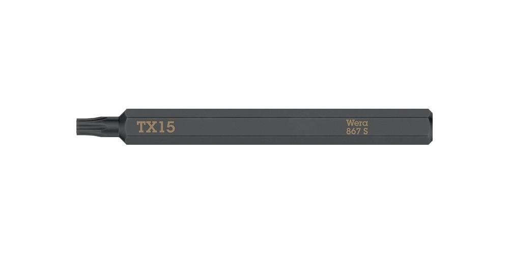 Wera Bit-Set Bit 867 S TORX 15 x 70 mm 1/4 ″ TORX 15 Länge 70 mm