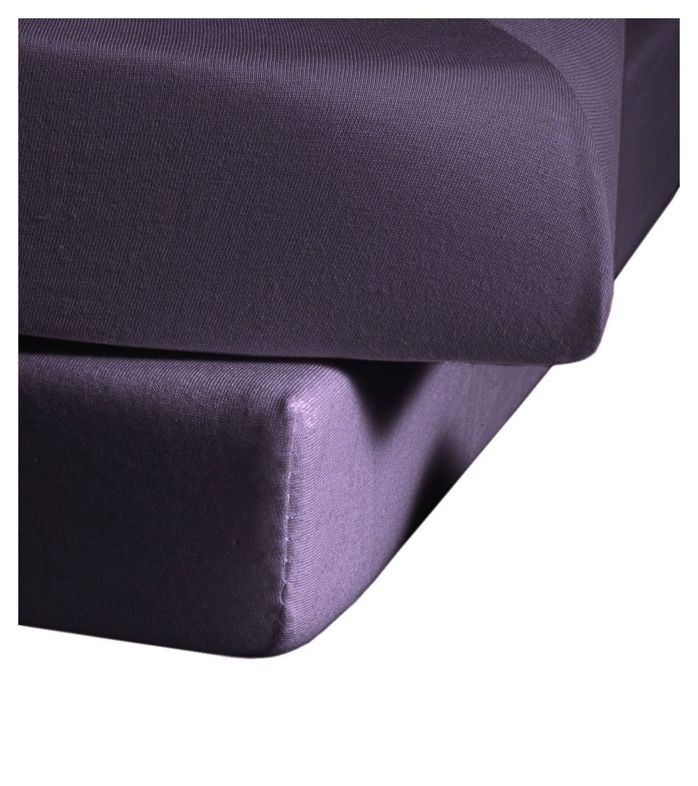 fleuresse Spannbettlaken Fleuresse Fein-Jersey Spannbetttuch Bettlaken 140 x 200 cm - 160 x, Jersey, Gummizug: rundum, (1 Stück), mit Rundumgummi für perfekten Sitz