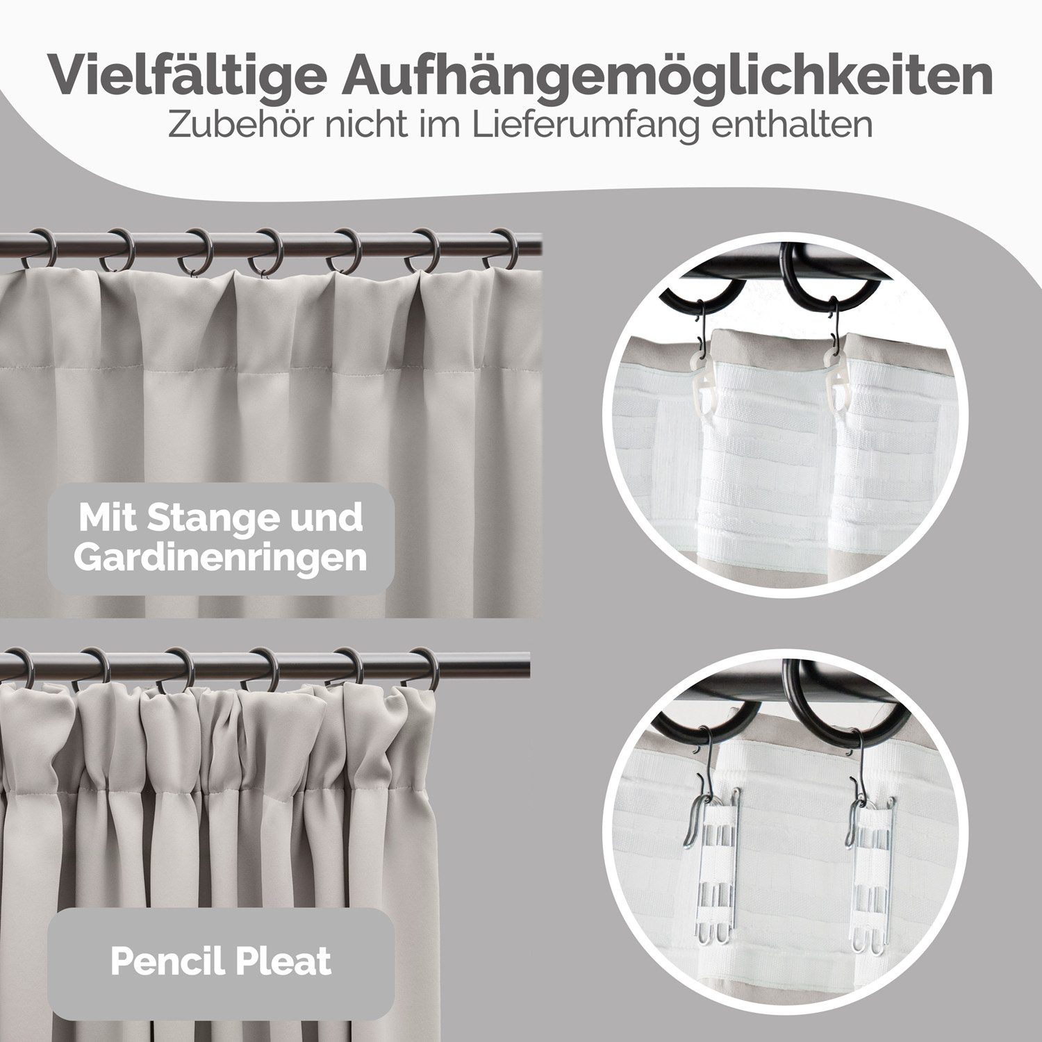 Blumtal Verdunkelungsvorhang Verdunkelungsvorhang 2er-Set Thermovorhang Wär günstig online kaufen