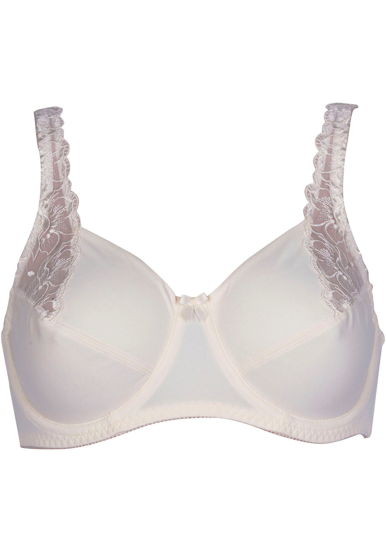 Elbrina Bügel-BH verstellbare Träger, ohne Schale, mit Bügel, mit Spitze, mit Schleife