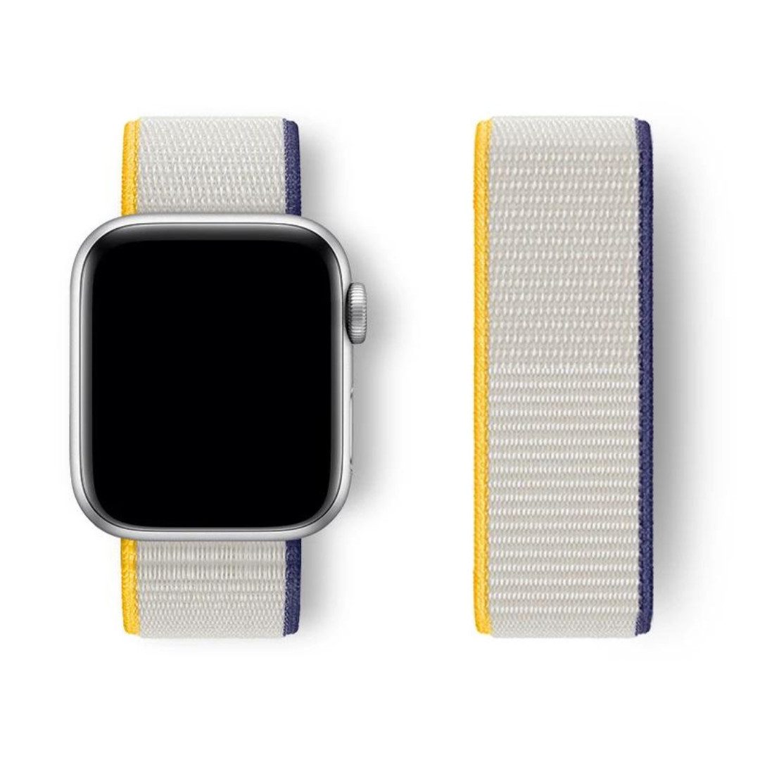 SmartUP Smartwatch-Armband für Apple Watch 10 9 8 7 6 5 4 3 2 1 SE Ultra Nylon Sport Ersatzband, kompatibel mit allen Apple Watch Modellen, atmungsaktives Nylon
