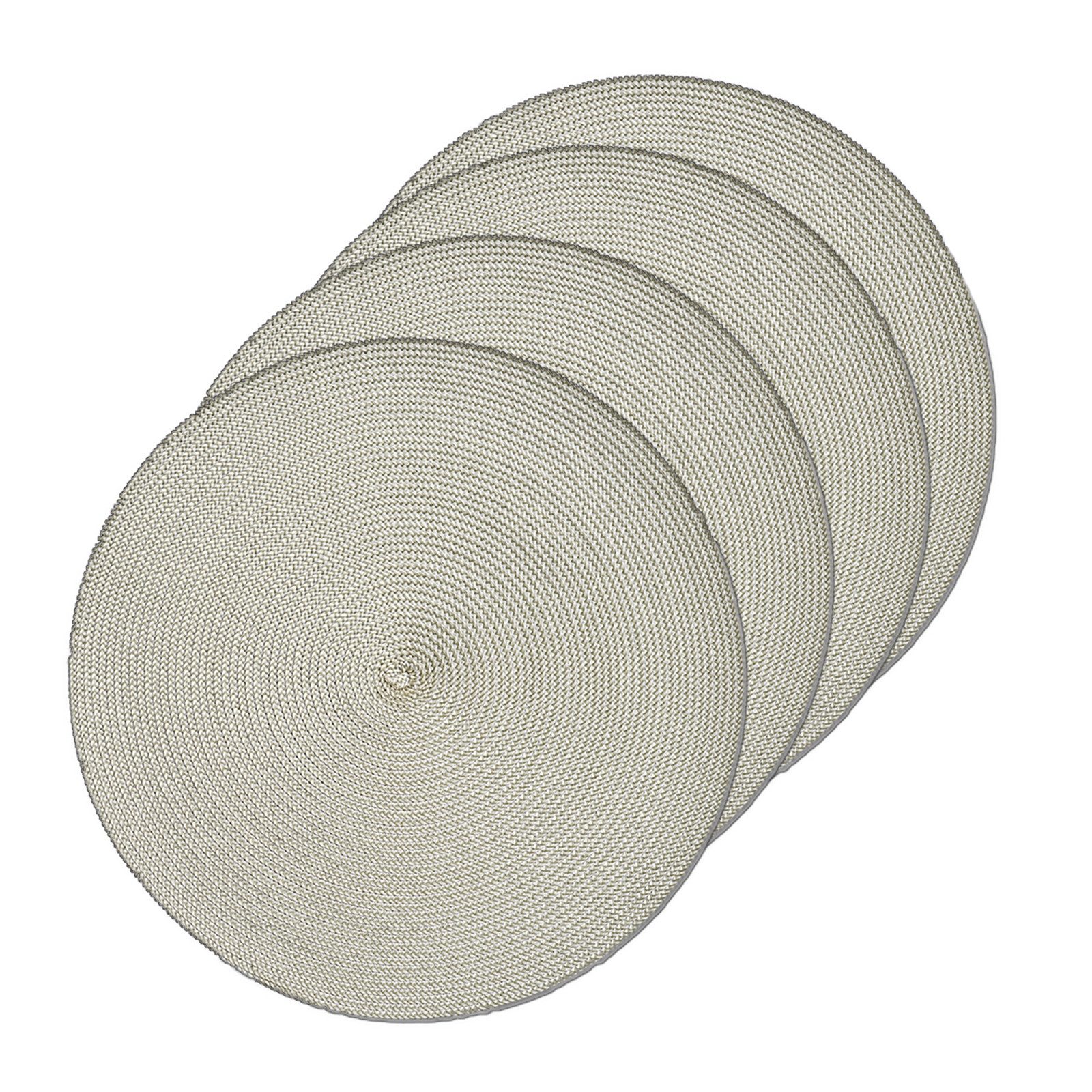 Neuetischkultur Platzset Platzmatte, 4 Stück Rund, (Stück, 4-St., 1 Platzmatte), Platzset Platzdeckchen