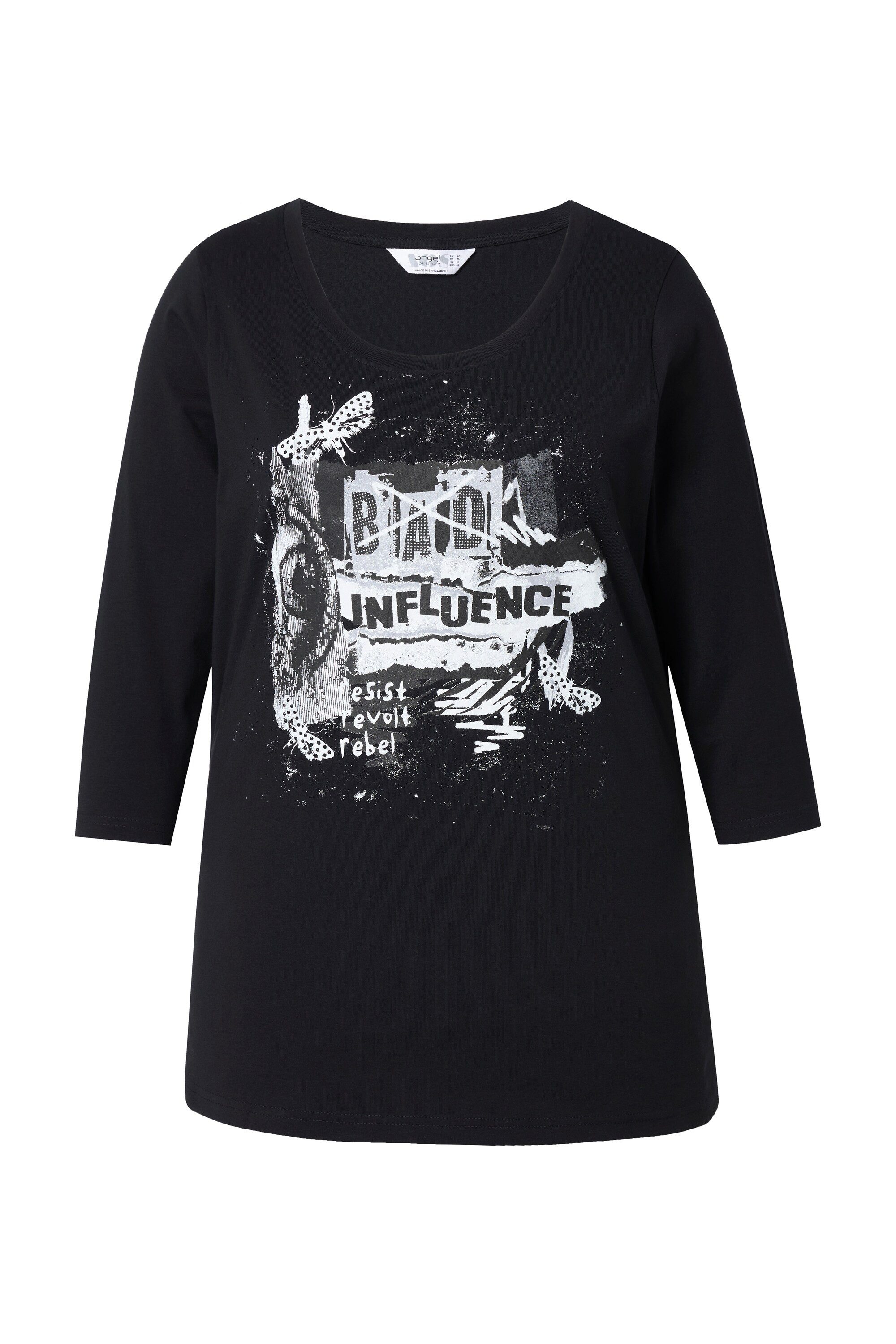 Angel of Style T-Shirt T-Shirt Classic Fit Collagen-Druck 3/4-Ärmel günstig online kaufen