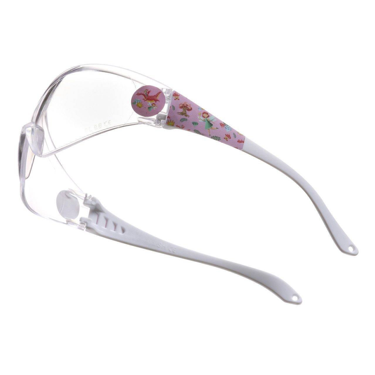 Gebol Arbeitsschutzbrille Gebol Schutzbrille Little Helpers Märchenwald pink