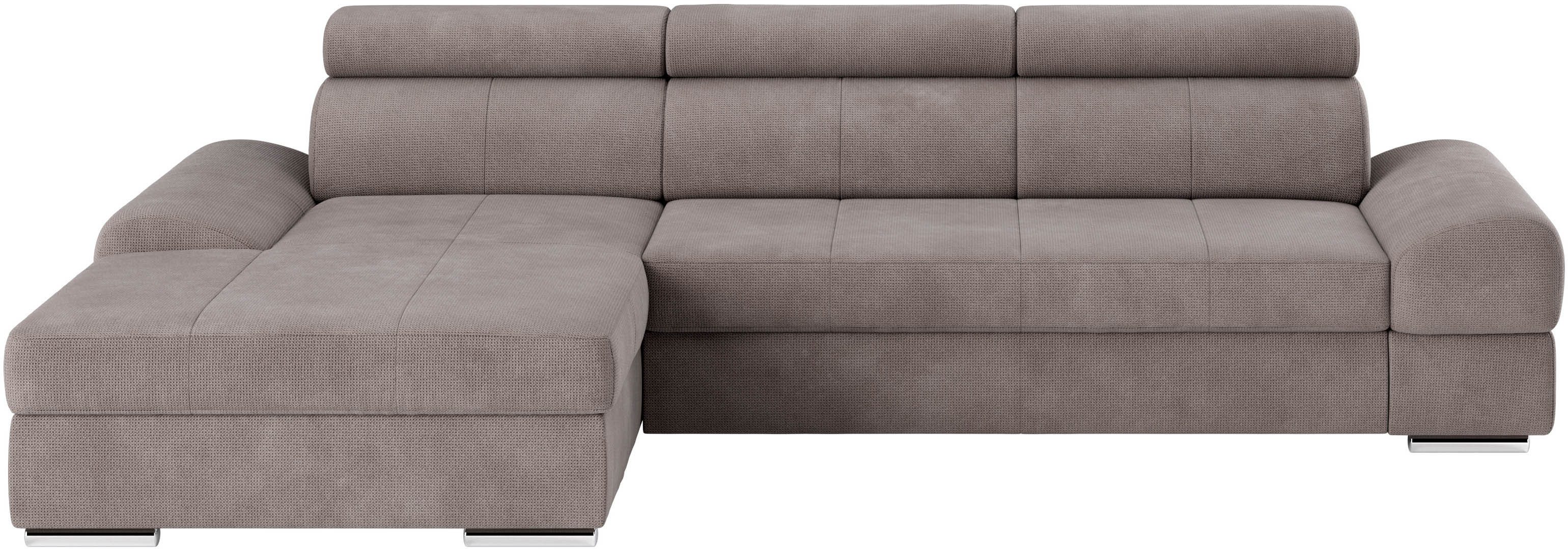 sit&more Ecksofa Broadway L-Form, inklusive Kopfteilverstellung, günstig online kaufen