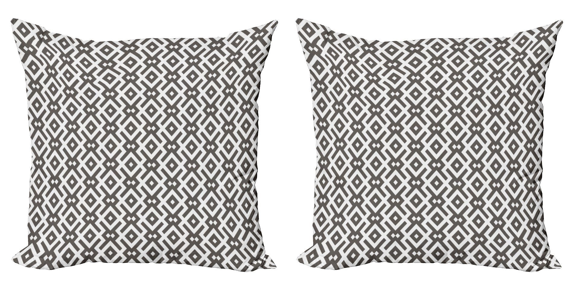 [Versand täglich außer an Feiertagen] Kissenbezüge Modern Accent Doppelseitiger Digitaldruck, (2 geometrische Linien Modern Stück), Abakuhaus