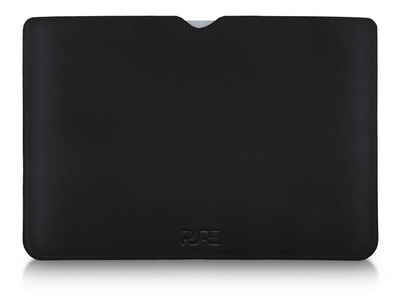 PURE Leather Studio Laptop-Hülle 16" MacBook Lederhülle AVIOR Midnight Black 41,05 cm (16,2 Zoll), Laptop-Hülle für Apple MacBook Pro 16 Zoll Zoll Sleeve Cover Case