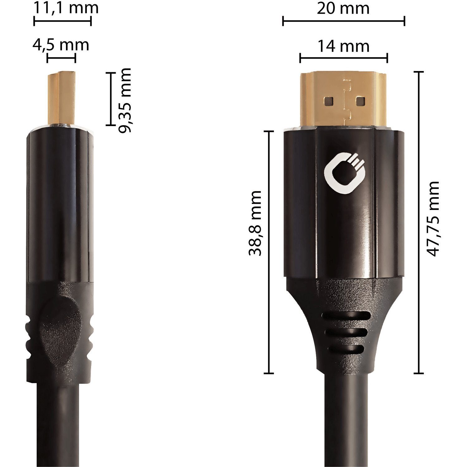 HDMI-Kabel, Black cm) HDMI® (75 Ultra HDMI, Kabel MKII Schwarz High-Speed Oehlbach HDMI Magic