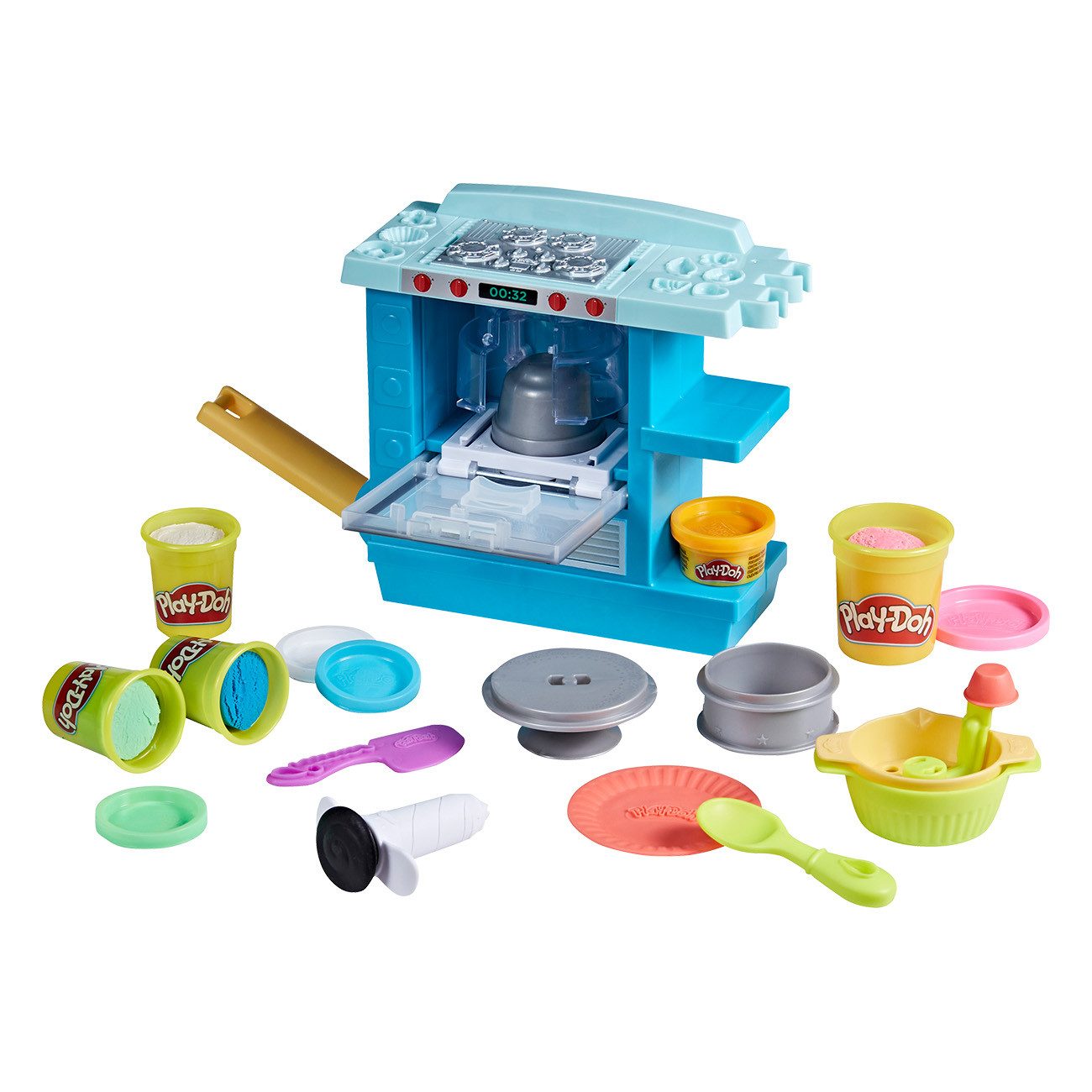 Hasbro Knete Play-Doh Kitchen Creations Backstube, Spielknete, Spielofen, Farbenfrohe Überraschungen