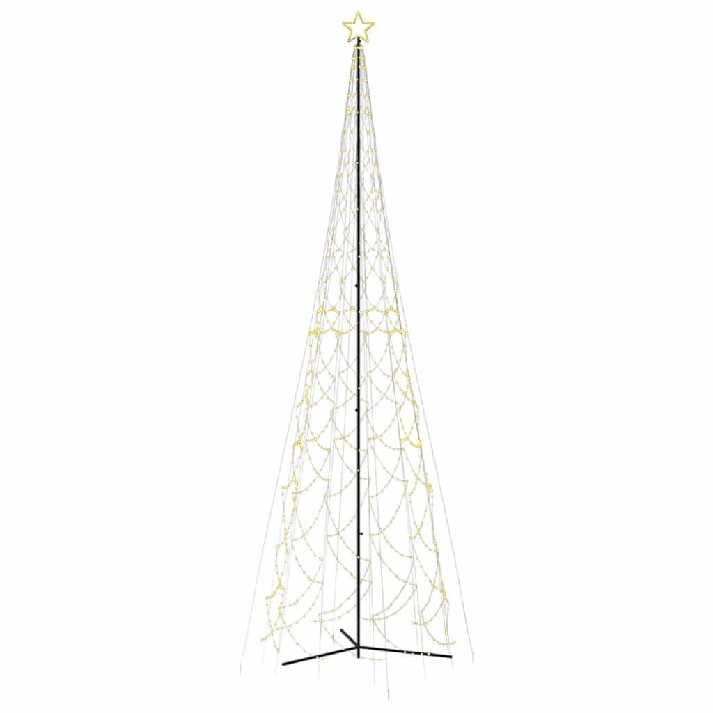 vidaXL LED Baum Weihnachtsbaum-Kegel Warmweiß 3000 LEDs 230x800 cm