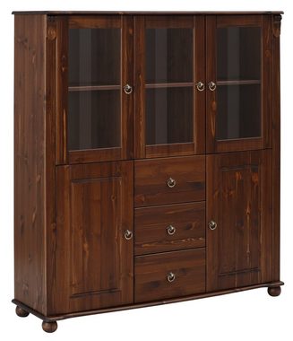 Home affaire Highboard Ferrera, im romantischen Landhausstil