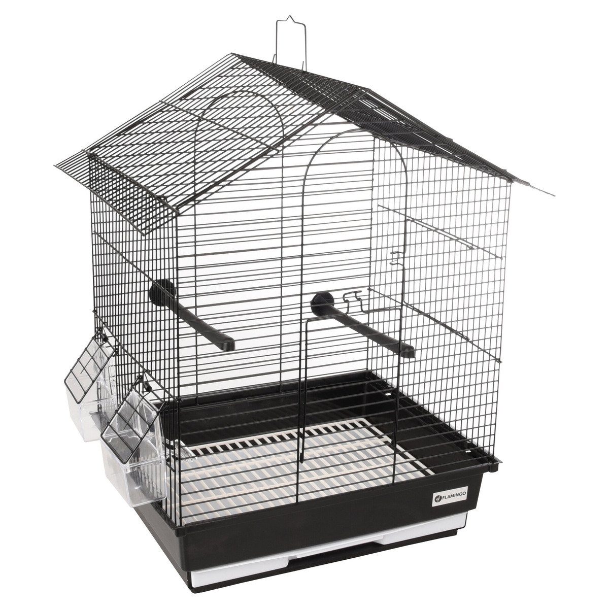 Flamingo Vogelkäfig Sittichkäfig Nusa schwarz günstig online kaufen