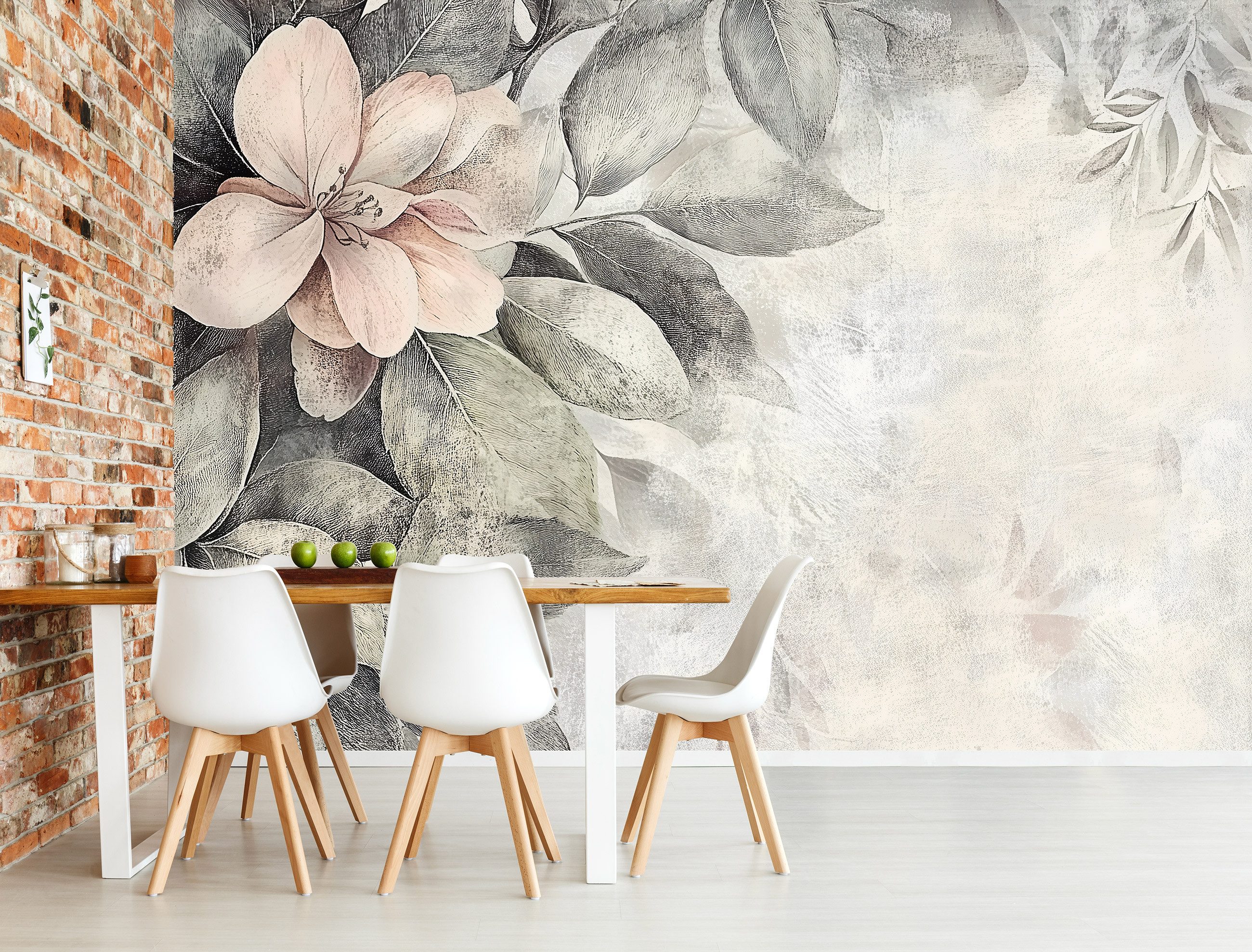 Wallarena Fototapete Blätter Blumen Vintage Vlies günstig online kaufen