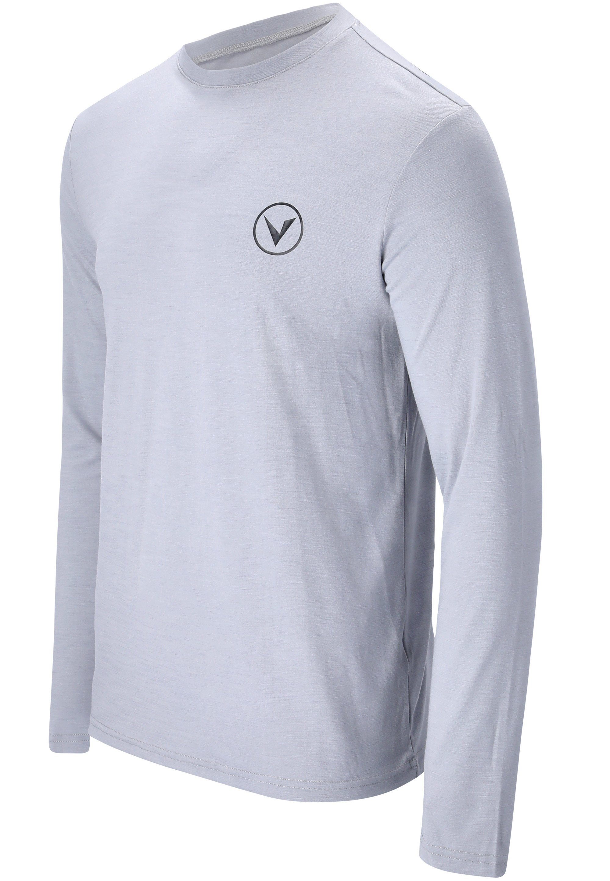 L/S Virtus mit JOKERS Langarmshirt Quick innovativer M (1-tlg) hellgrau-meliert Dry-Technologie