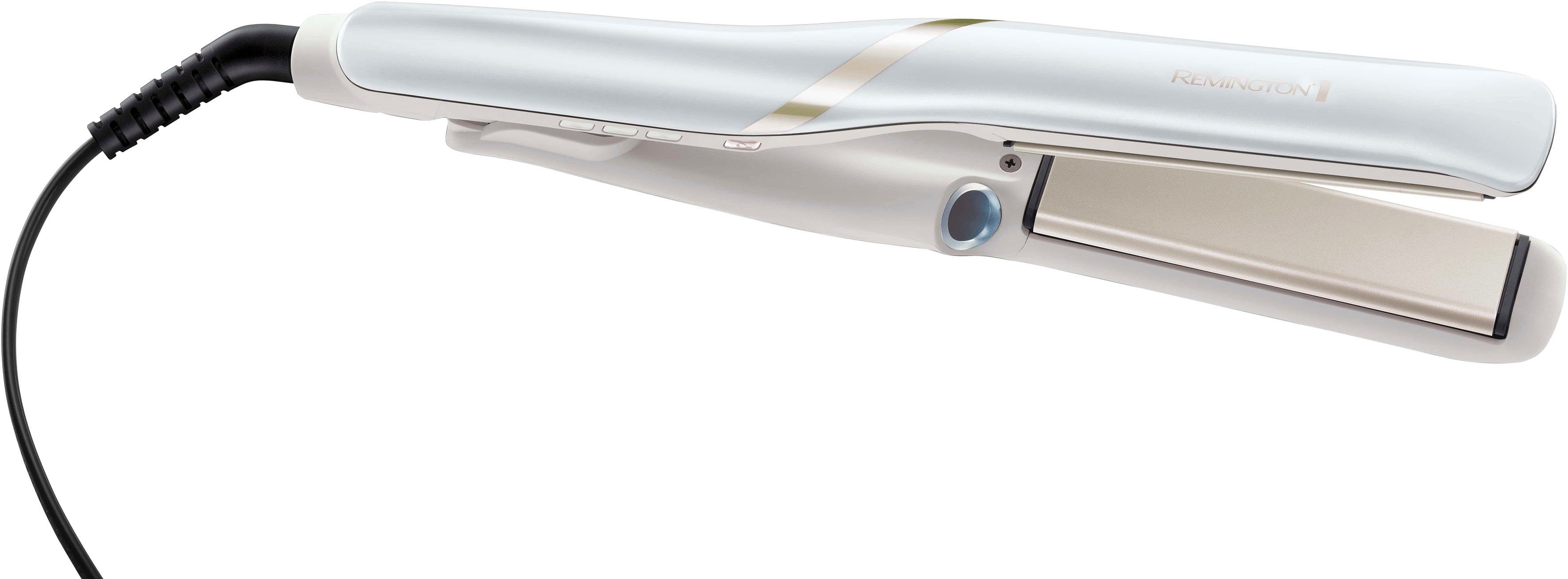 Remington Glätteisen HYDRAluxe PRO, S9001, Haarglätter Keramik-Beschichtung, mit Nebel - langanhaltende Ergebnisse ohne Hitzeschäden