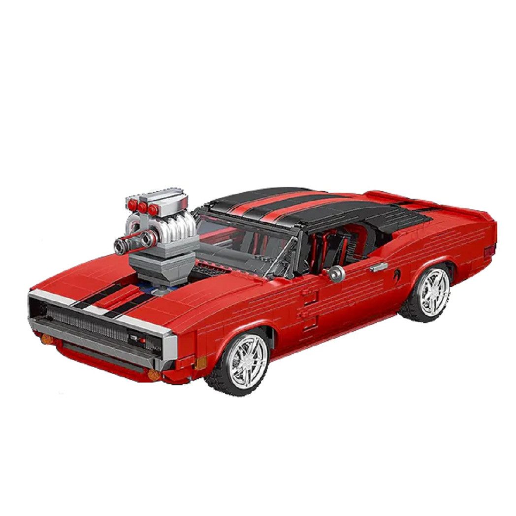 Mould King 10112 US-Muscle-Car Klassiker, 37 cm lang Konstruktions-Spielset, (1869 St) – Bild 2 von 5