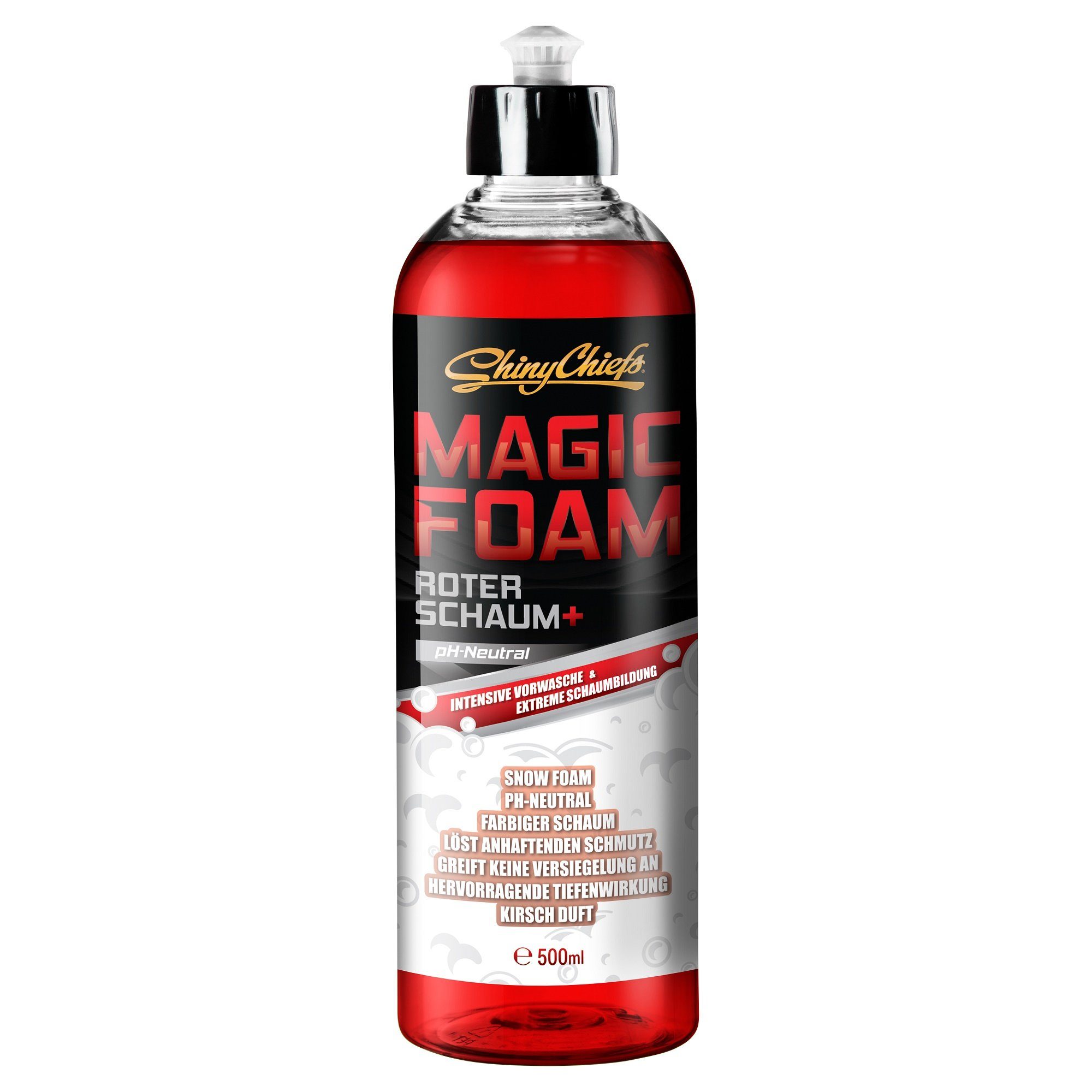 ShinyChiefs MAGIC FOAM - ROTER SNOW FOAM Farbiges Autoshampoo 500ml Autoshampoo (1-St)