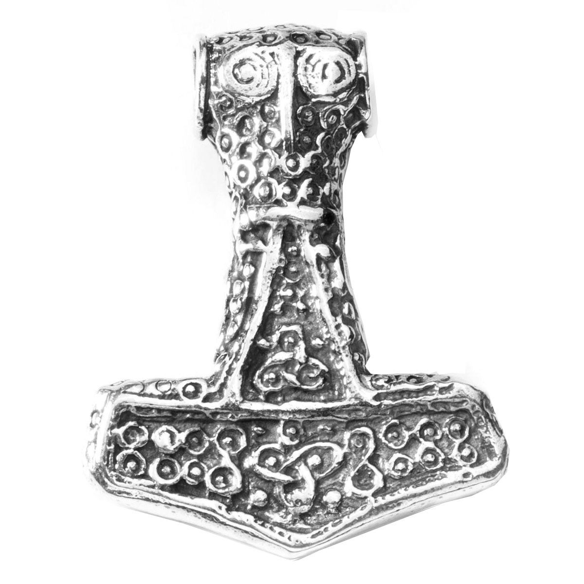Kettenanhänger Thors Hammer Schmuck Anhänger 925er Silber Thorhammer Größe: 37x28mm