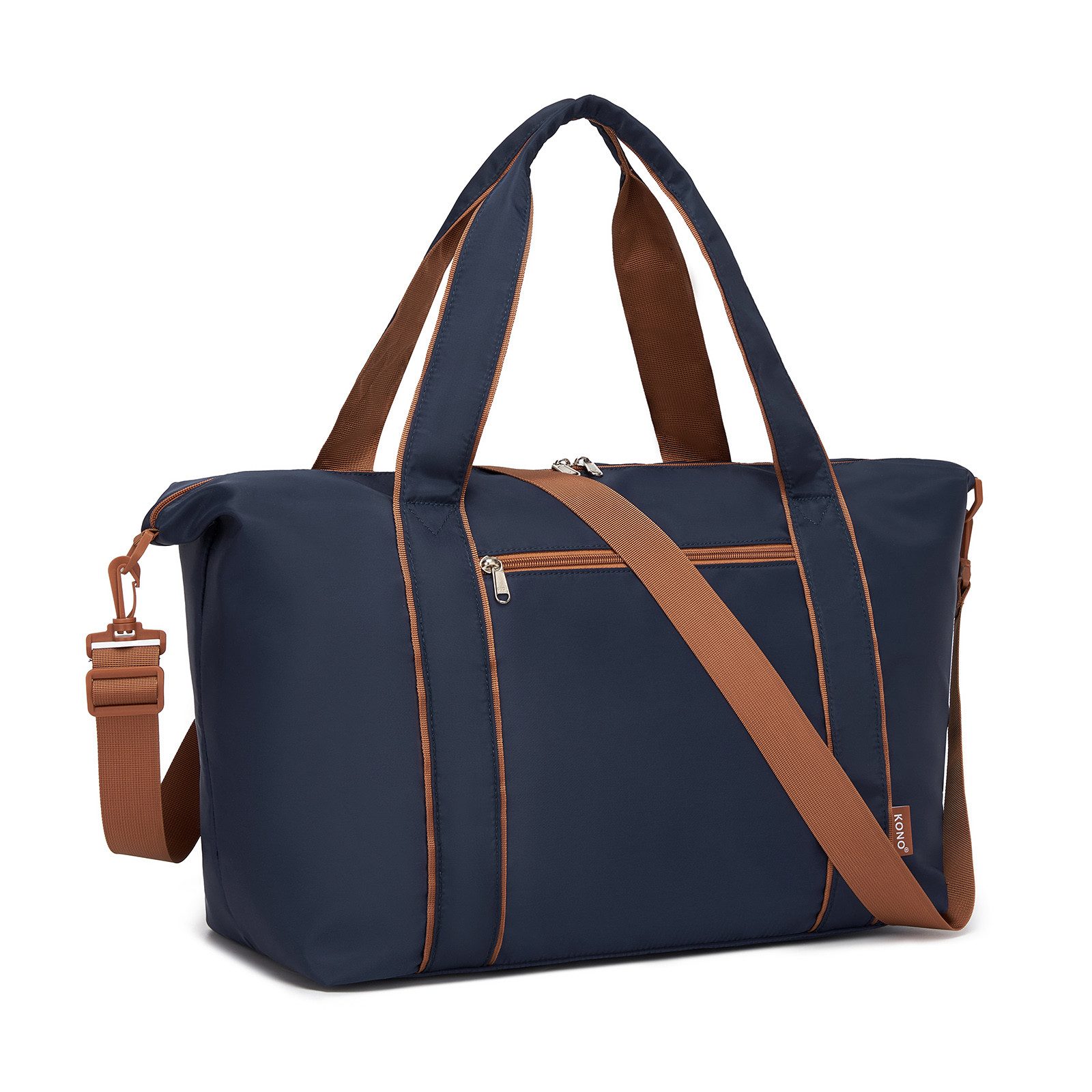 KONO Reisetasche Set mit Kosmetiktasche, 45×36×20cm Polyester Twill Handgepäck – Bild 2 von 5