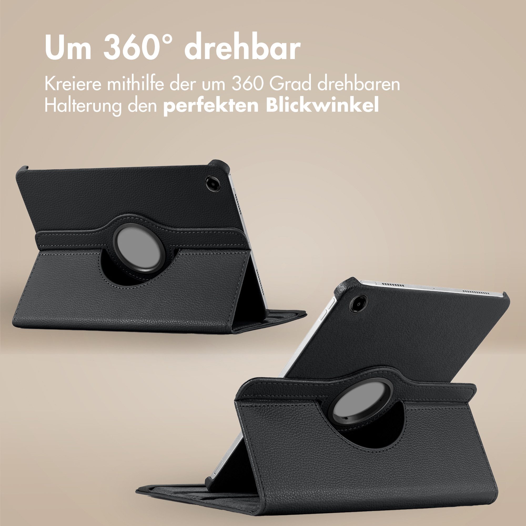 imoshion Tablet-Mappe imoshion 360° drehbare Klapphülle Lenovo Tab (2025) - Schwarz