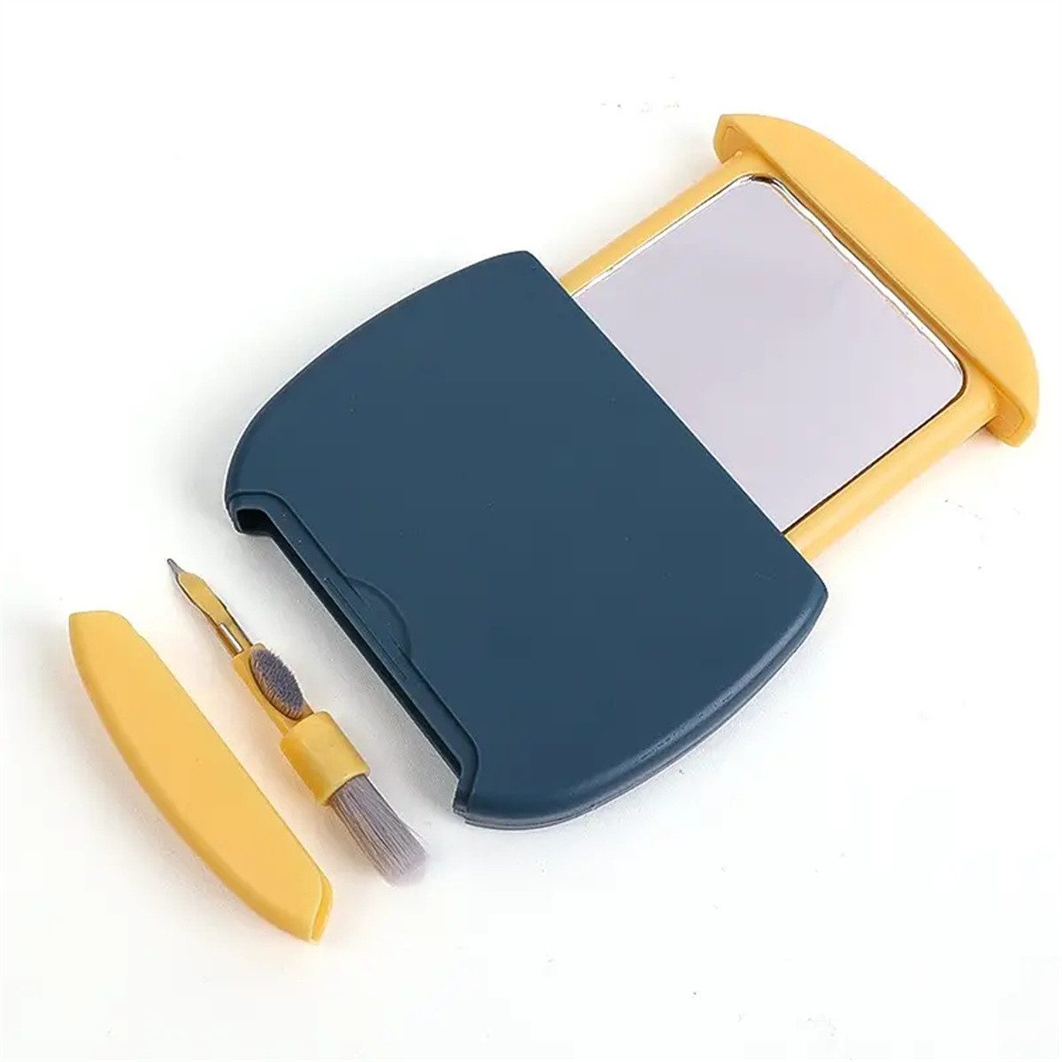 RefinedFlare Linsenreiniger Spiegel-Telefonhalter-Kopfhörer-Reinigungsbürste, tragbare Laptop-Kopfhörer-Reinigungsbürste