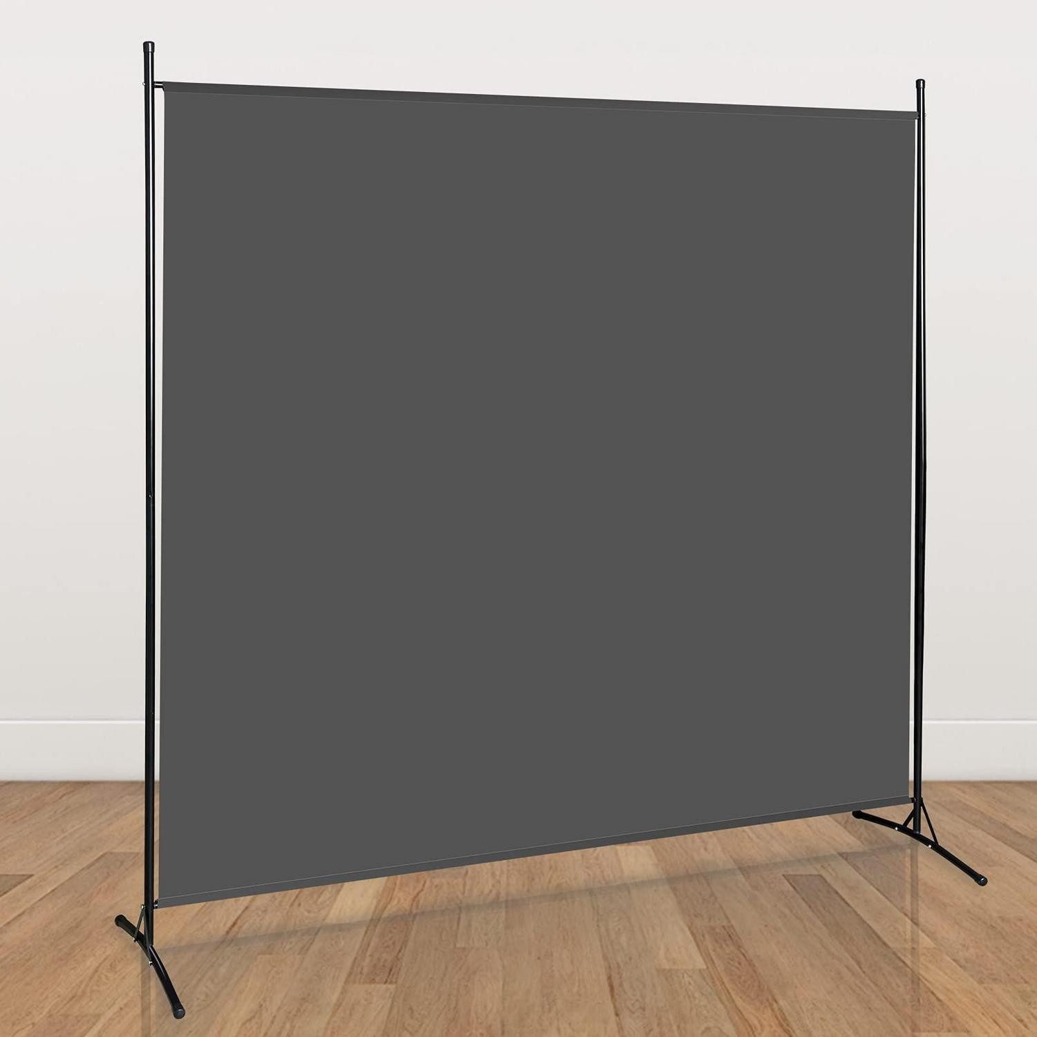 LuxusKollektion Paravent Paravent Raumteiler Anthrazit 180x180cm (1 St)