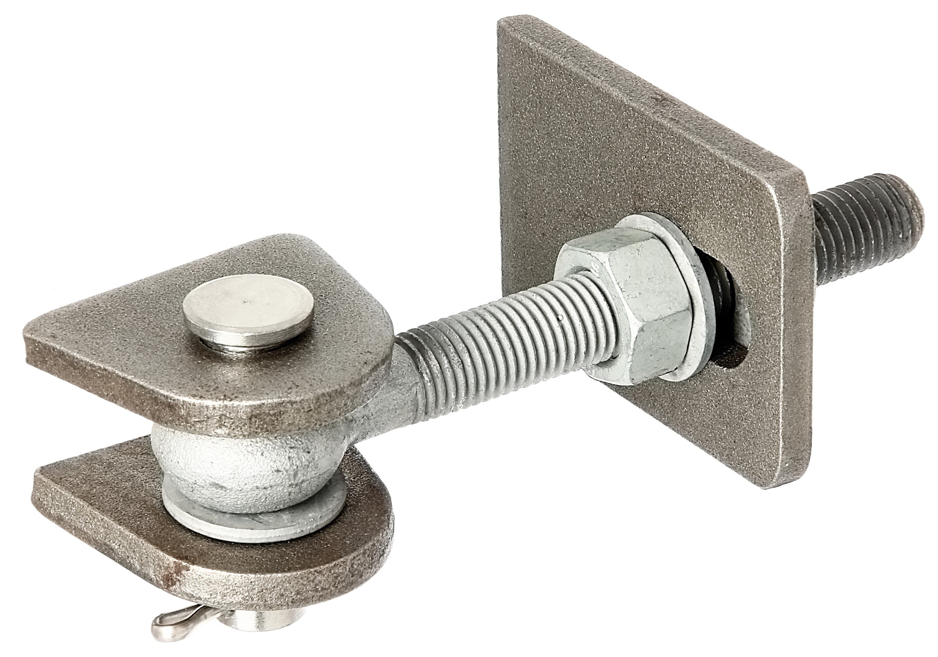 Alberts Gartentor, Alberts Torband für 180° Öffnung kurze Ausführung feuerverzinkte Schra