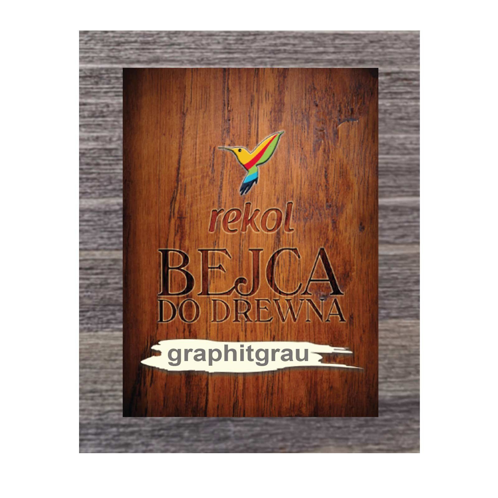 rekol Kreativset Holzbeize Möbelbeize Trockenbeize Beize Pulverbeize f. 2-3m², (1 Tüte á 18g), graphitgrau