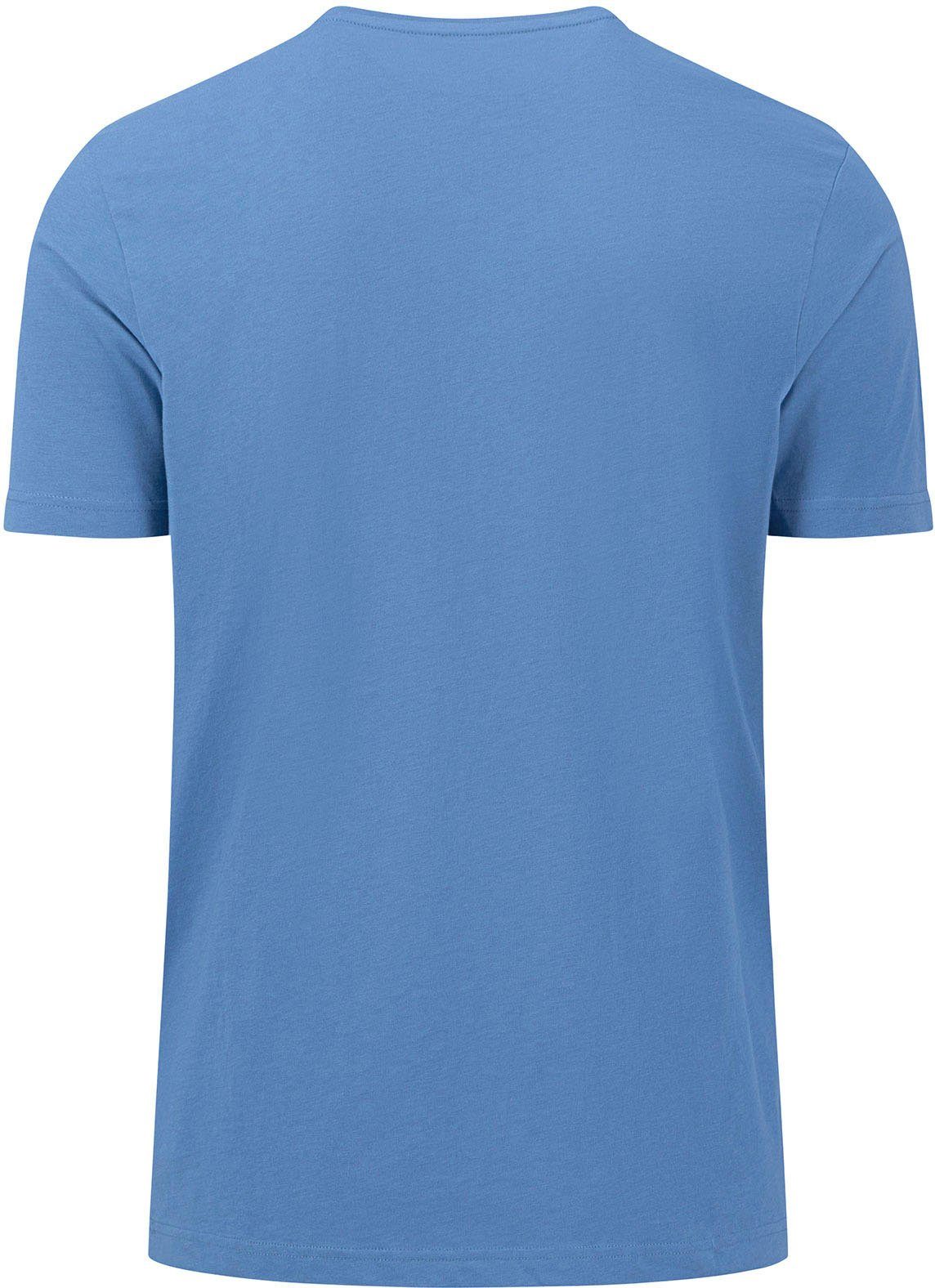 FYNCH-HATTON T-Shirt FYNCH-HATTON T-Shirt unifarben Basic (1-tlg) rauchblau