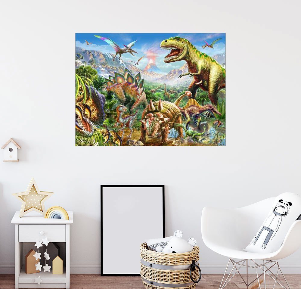 Posterlounge Wandbild, Welt der Dinosaurier