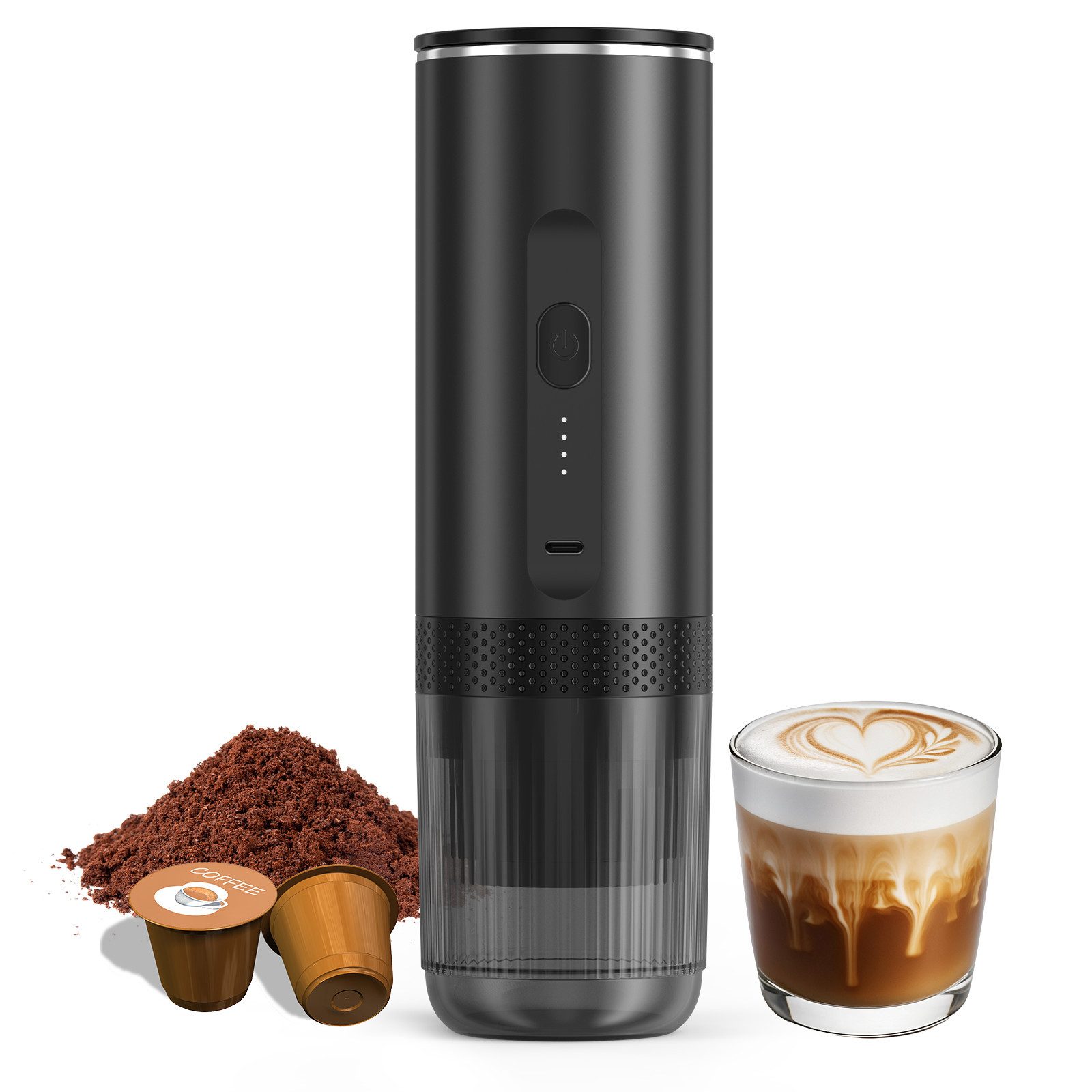 Fofile Filterkaffeemaschine, Kalt- und Heißwasserzubereitung möglich, 2-in-1 Kapse & Kaffeepulver
