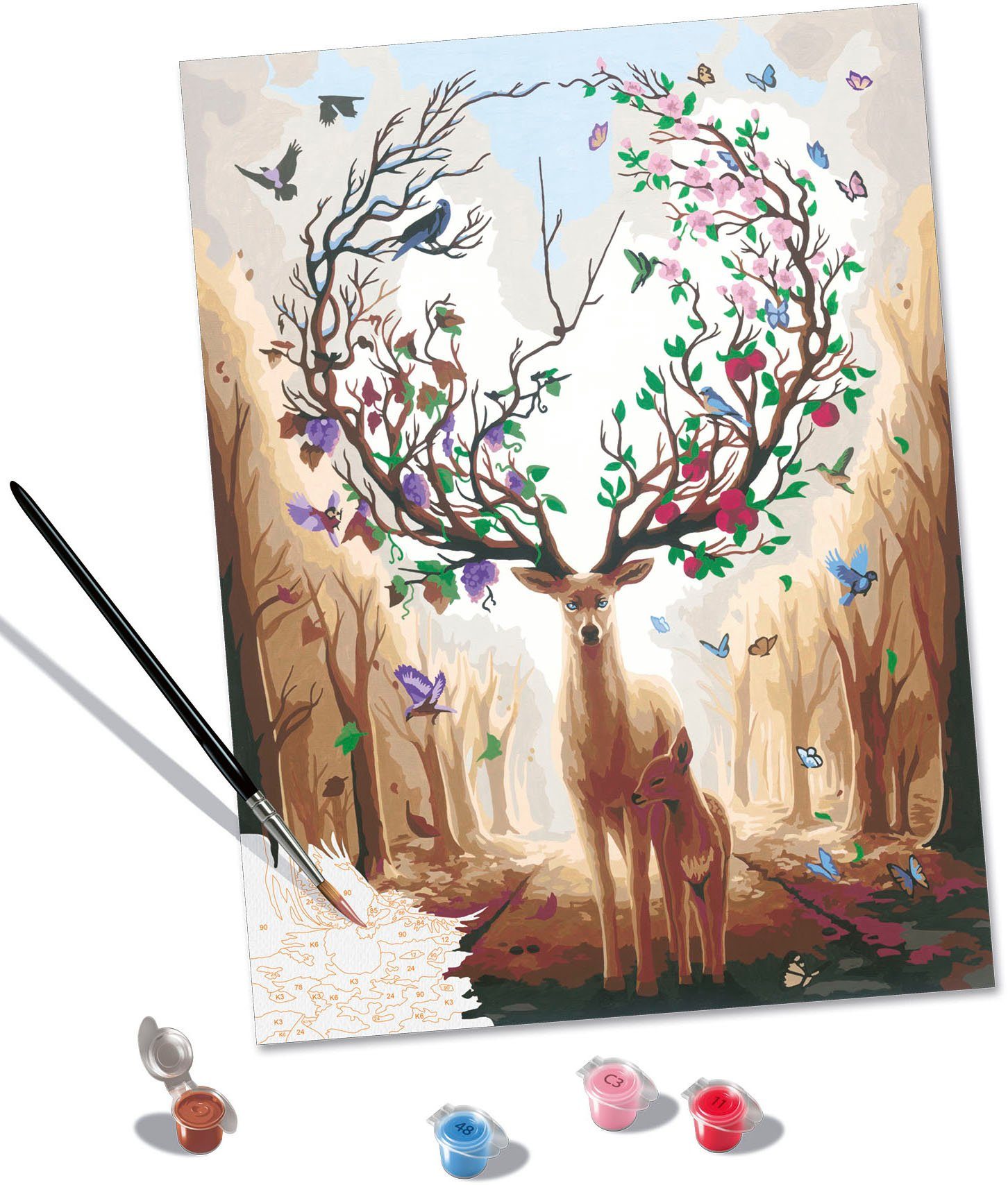 Ravensburger Malen nach Zahlen CreArt, Magnificent Encounter, Made in Europe
