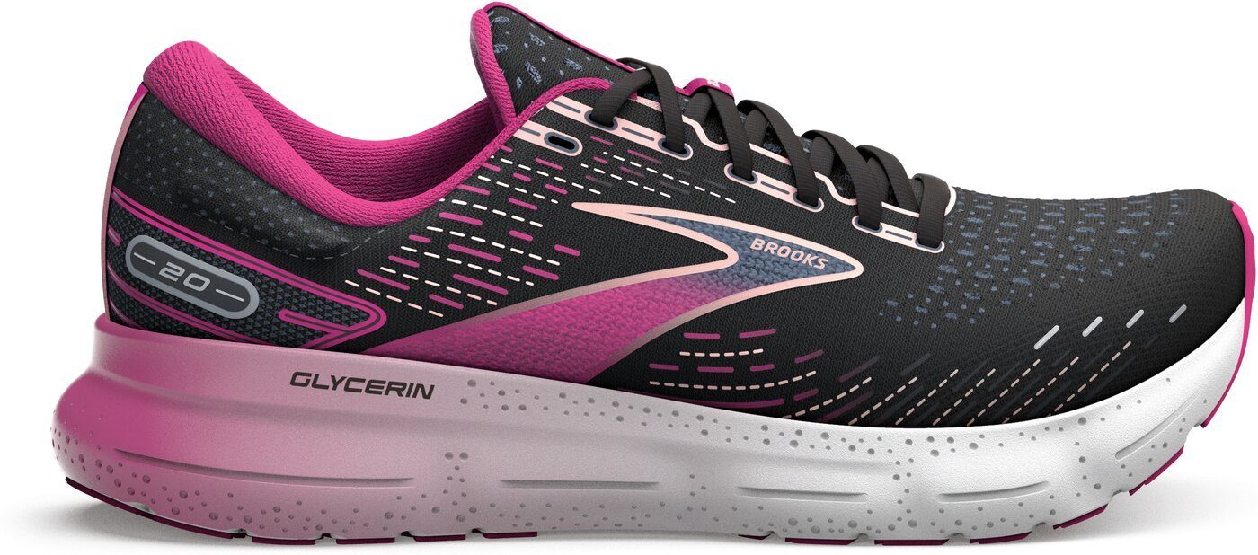 Brooks Glycerin 20 BLACK/FUCHSIA/LINEN Laufschuh