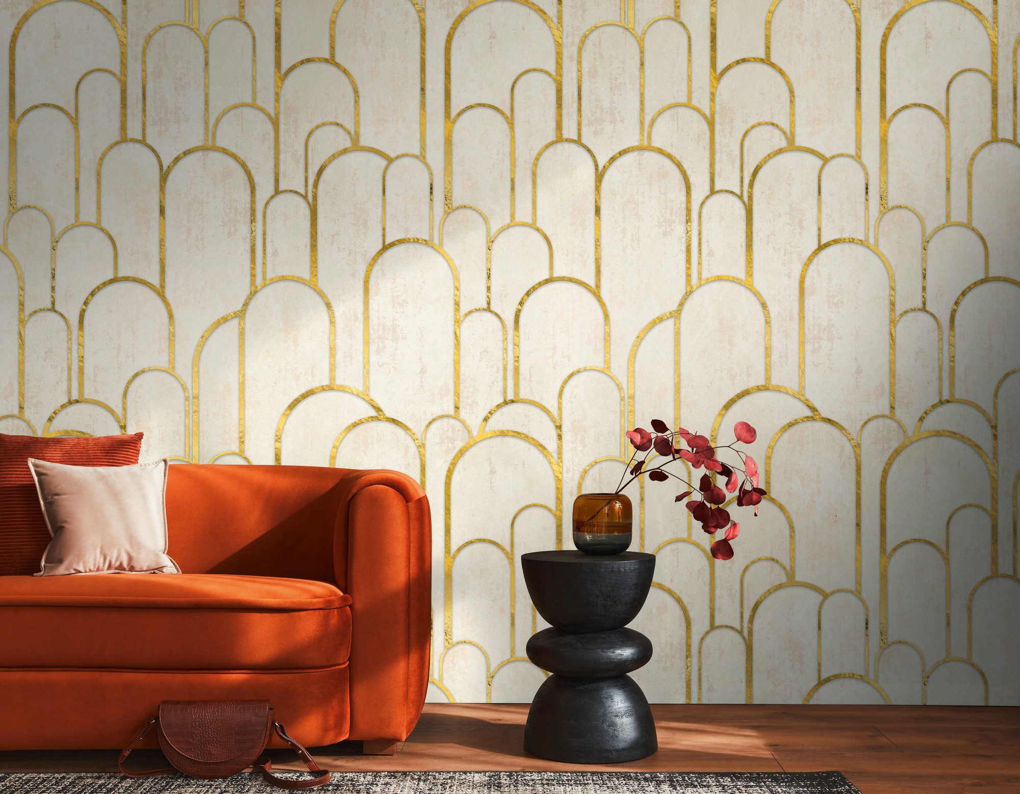 living walls Fototapete THE WALL III Struktur-Optik Tapete Motivtapete Artdeco 3D, glatt, matt, (1 St), Vliestapete Metallic-Effekt für Schlafzimmer Wohnzimmer Strukturoptik