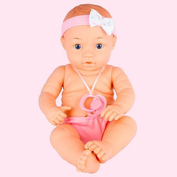 Babypuppe 40 cm Neugeborenen-Babypuppen-Set (8-tlg), Lebensechte Babypuppe