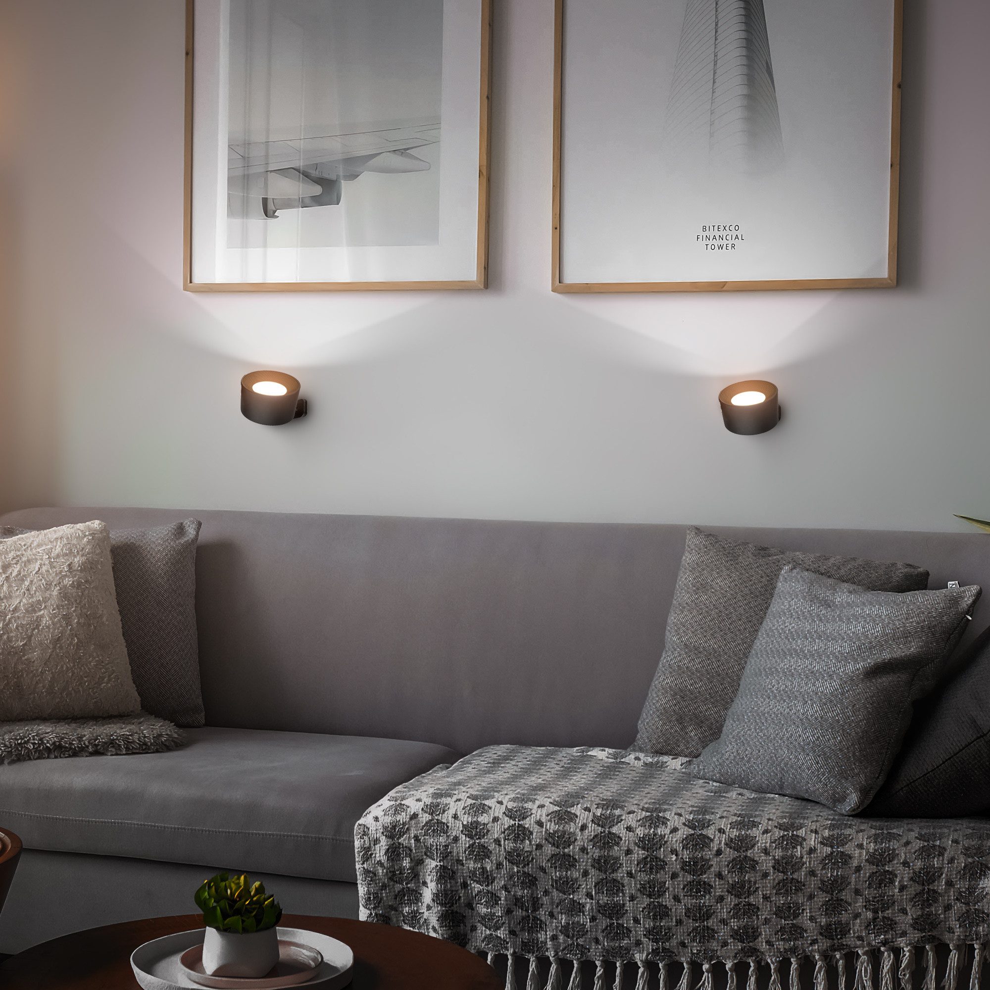 B.K.Licht Wandleuchte Wandlampe magnetisch Leselampe kabellos, günstig online kaufen