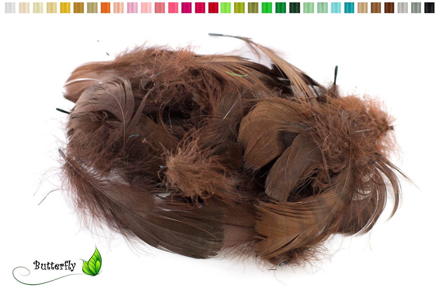 Creativery Bastelnaturmaterial, 5g Gänsefedern ca. 7-12cm