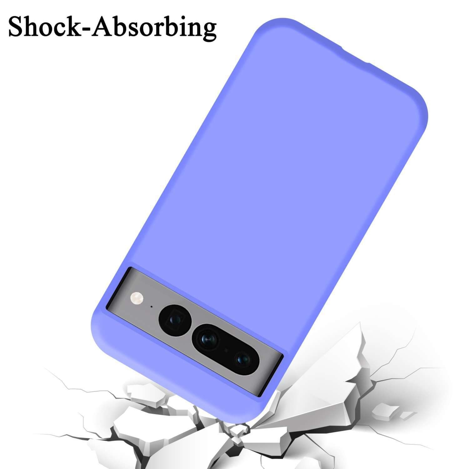 Cadorabo Handyhülle für Google PIXEL 7 PRO Hülle Google PIXEL 7 PRO, Flexible Hülle TPU Silikon Schutzhülle Back Cover Case