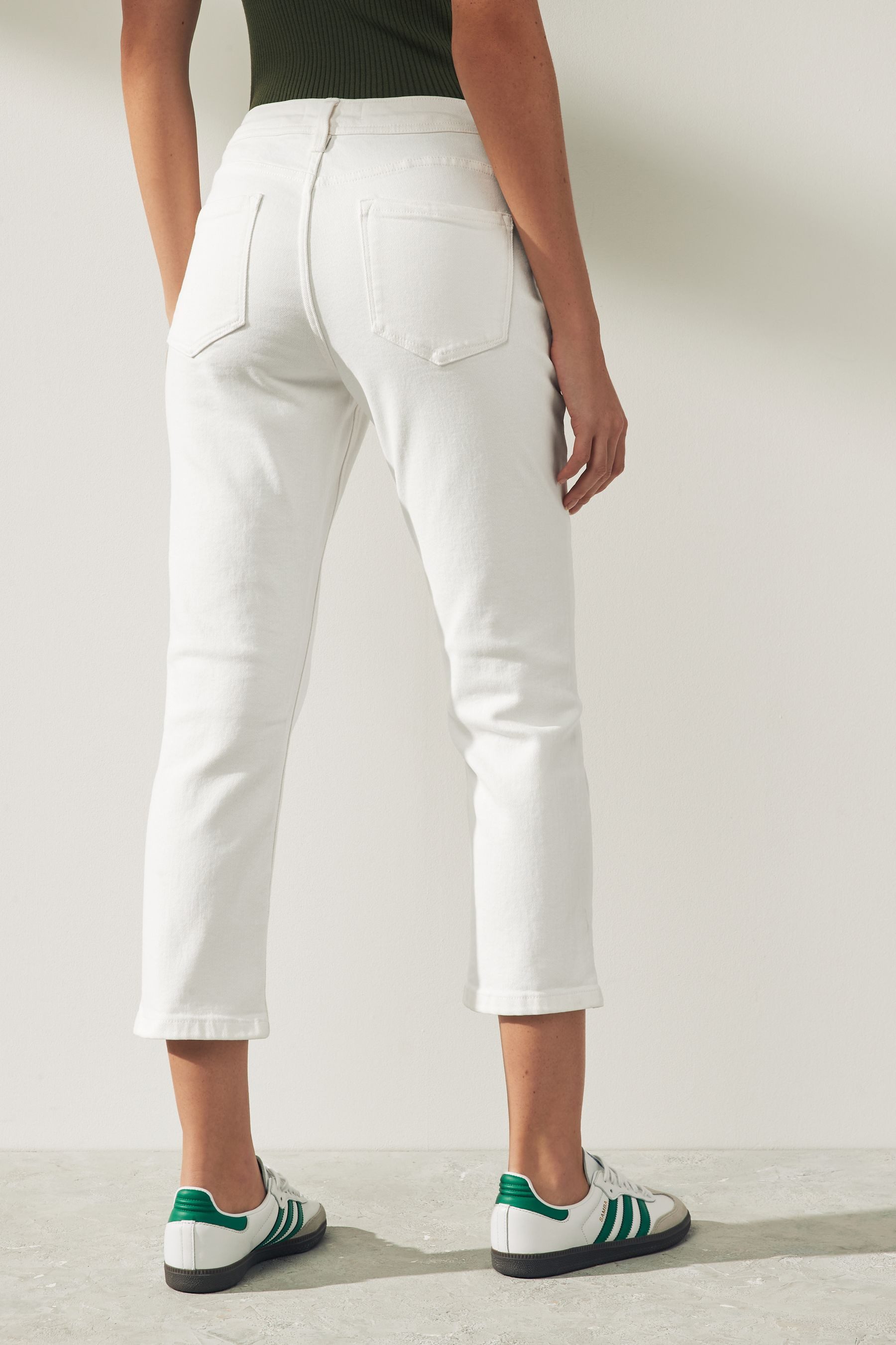 Next Caprijeans Verkürzte Slim Fit Jeans, günstig online kaufen