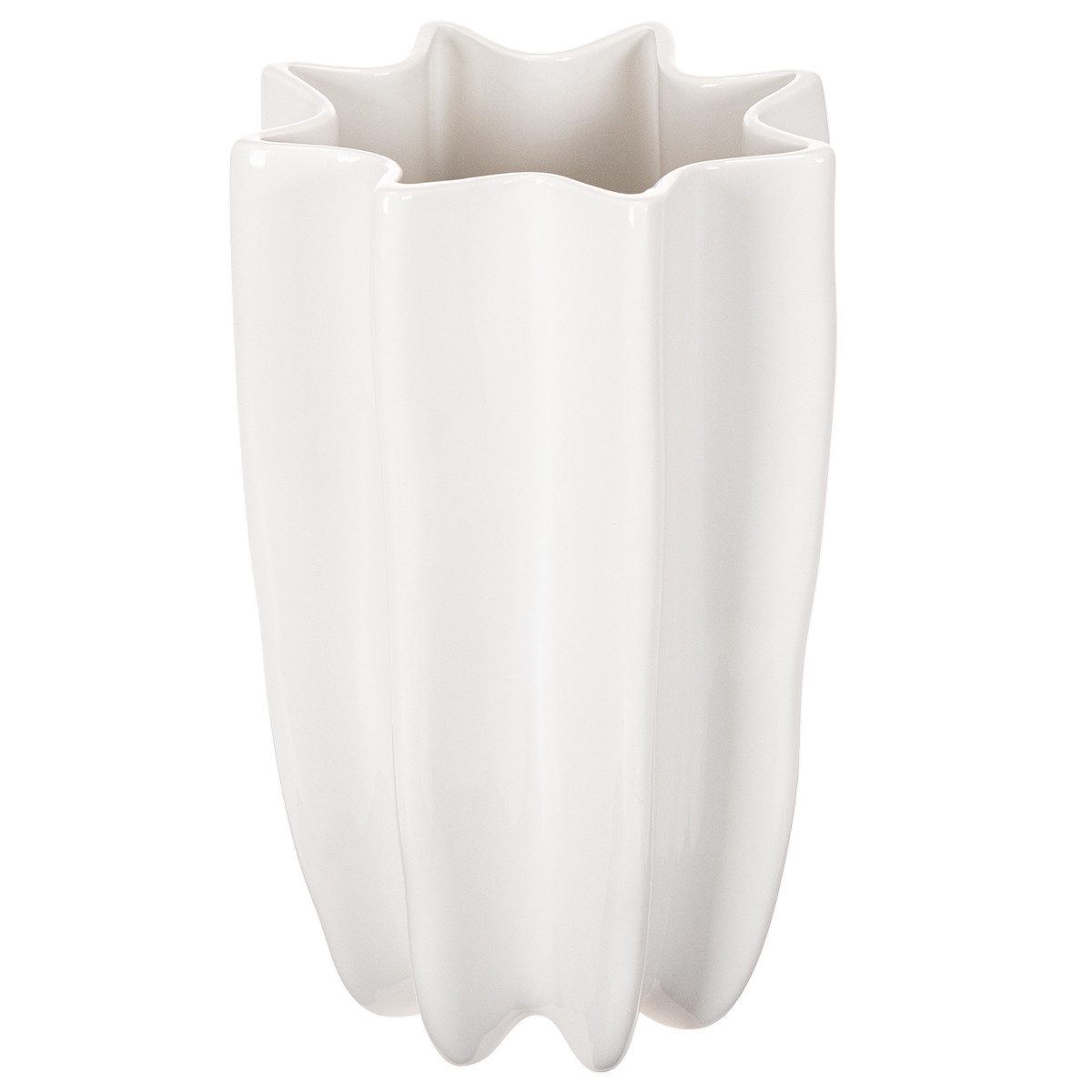 Florists Products Übertopf Keramik Vase geriffelt für Trockenblumen dekorativer Blickfang