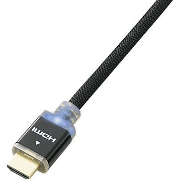 SpeaKa Professional Speaka HDMI Kabel mit LED-Beleuchtung 3 m HDMI-Kabel, (3.00 cm)