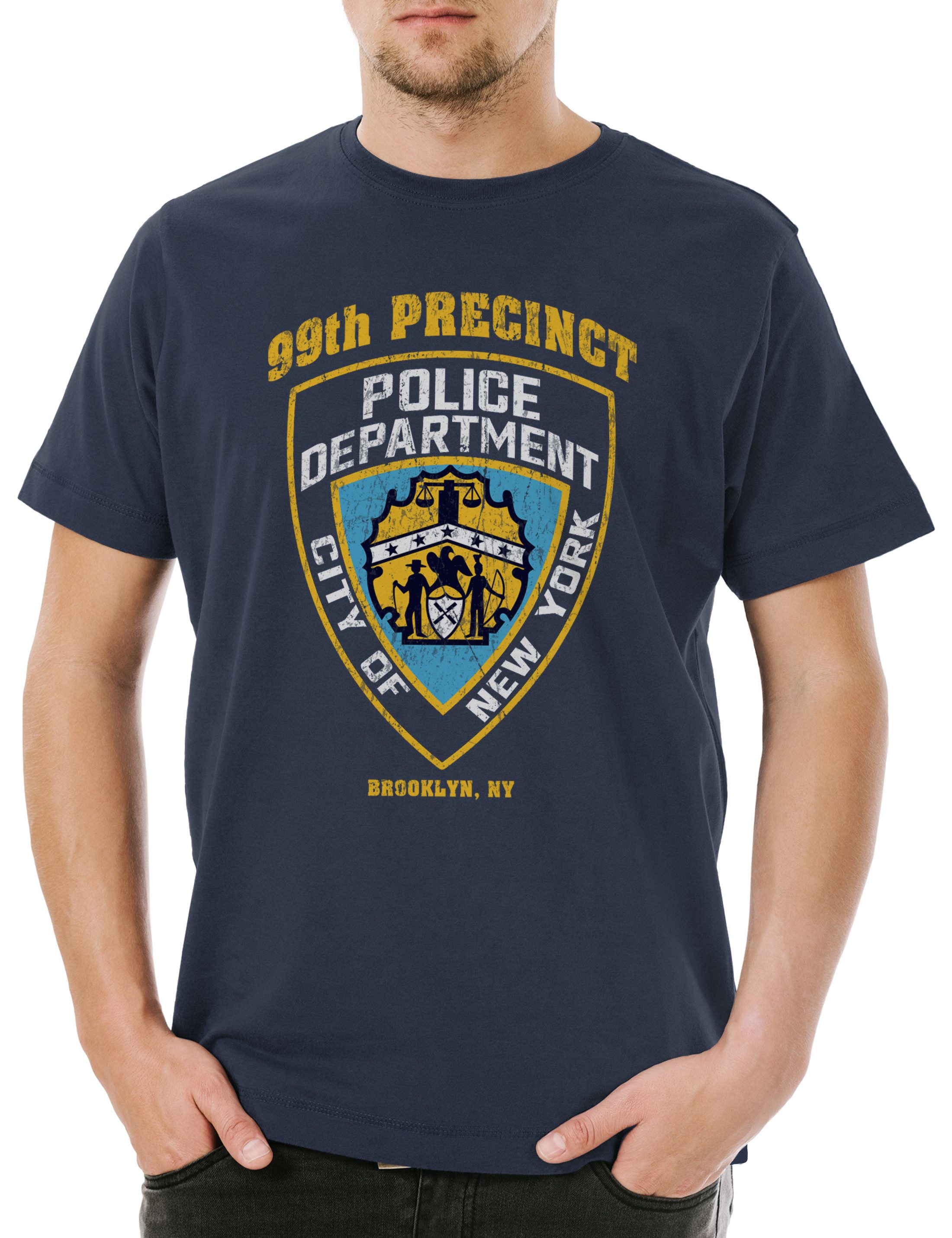 Print-Shirt Police Badge 99th Precinct Herren T-Shirt Brooklyn Peralta B99 Nine