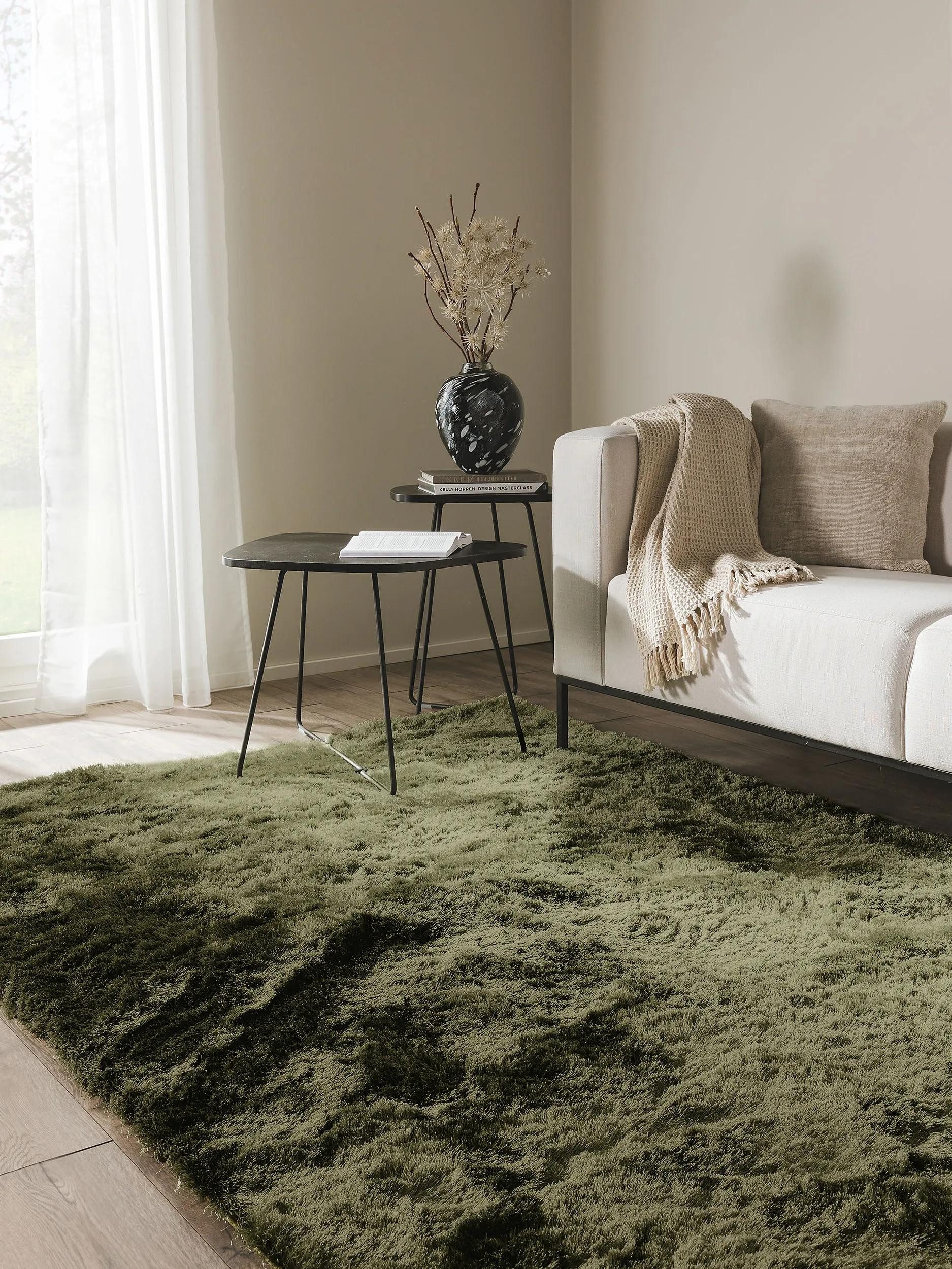 benuta Teppich Whisper, rechteckig, Höhe: 31 mm, Hochflorteppich Wohnzimmer, Schlafzimmer, Esszimmer, Flur, Weich