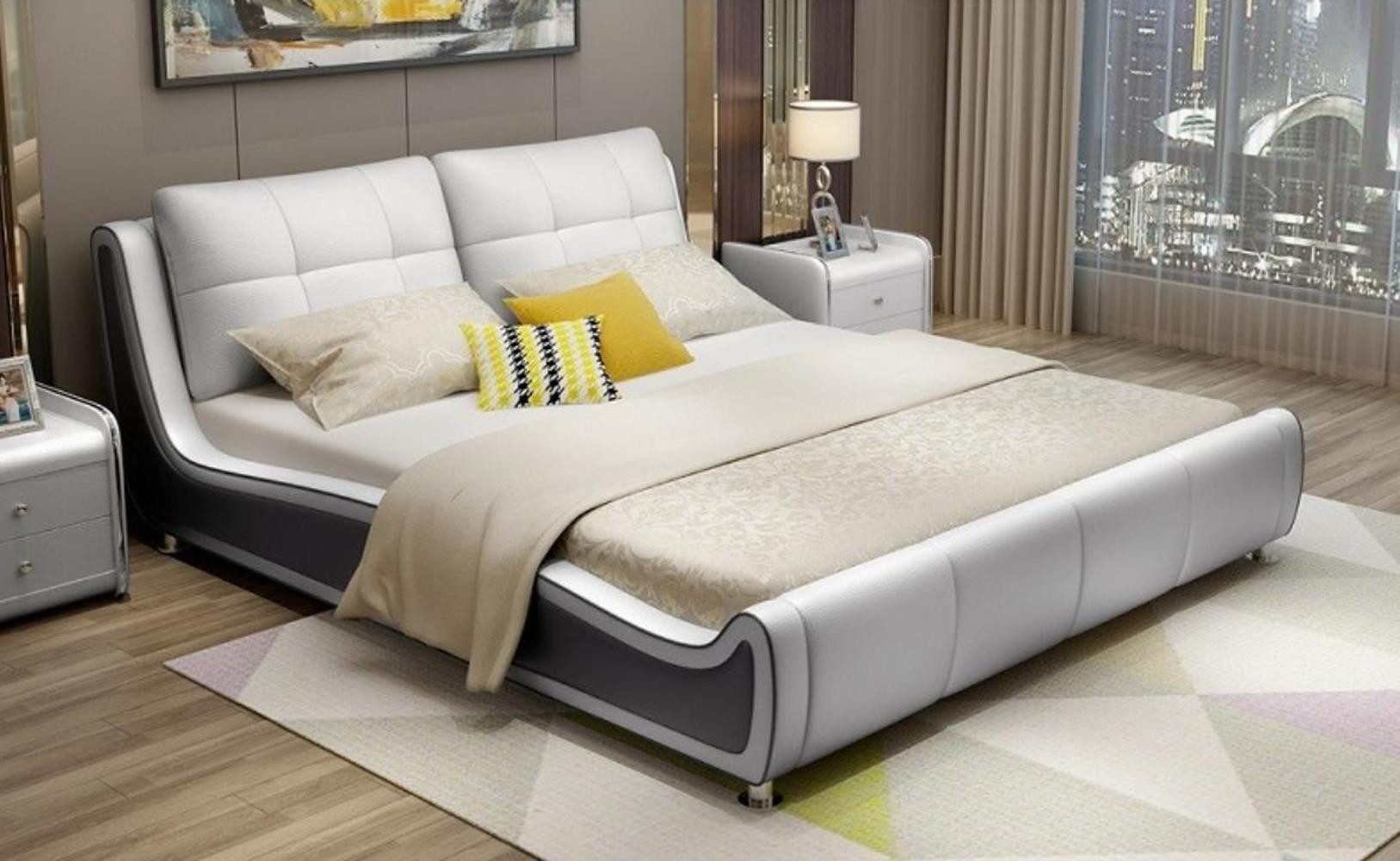Xlmoebel Polsterbett Luxuriöses Doppelbett mit edlem Polsterdesign für das Schlafzimmer (Bett), Hergestellt in Europa