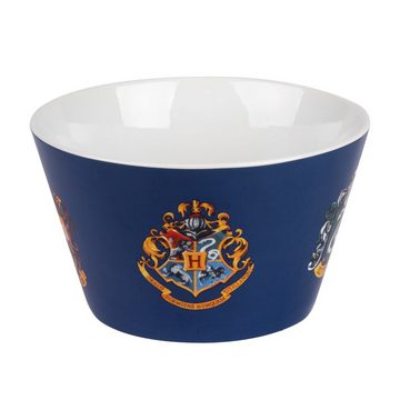 United Labels® Müslischale Harry Potter Müslischale - 5 Wappen Schüssel aus Porzellan 500 ml, Porzellan