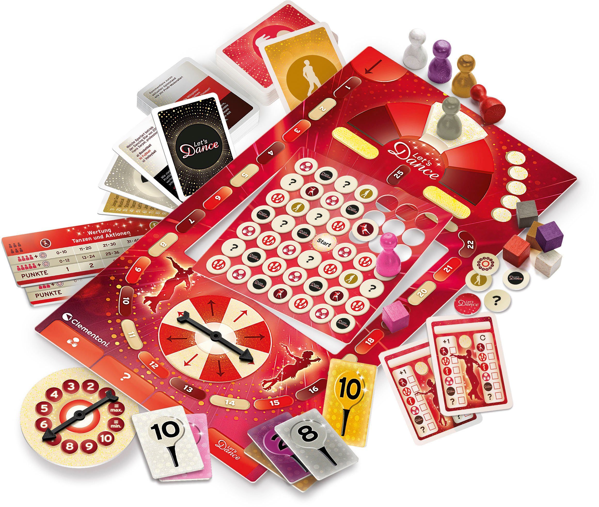 Clementoni® Spiel Let's Dance, Gesellschaftsspiel, Made in Europe